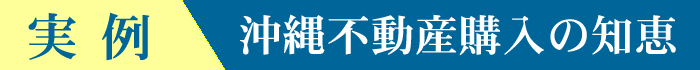 実例：沖縄不動産購入の知恵